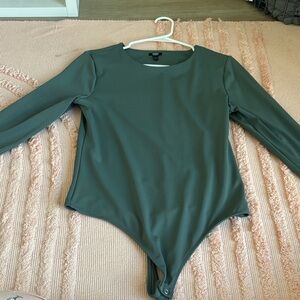 Express Forest Green Bodysuit